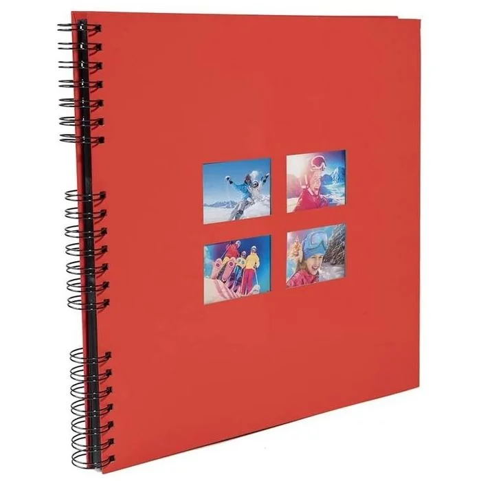 Album photos à spirales - 320 x 320 mm - Rouge EXACOMPTA Milano