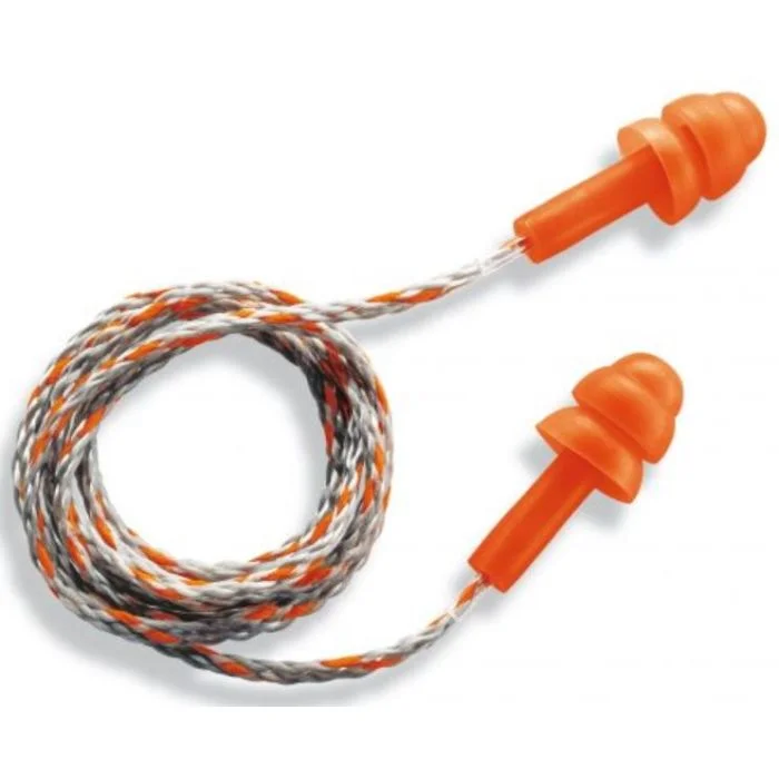 Lot de 50 paires de Bouchons antibruit réutilisables - Cordon UVEX Whisper