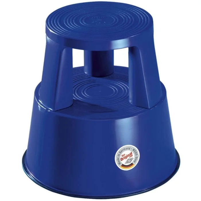 Tabouret marche pied à roulettes - Bleu WEDO