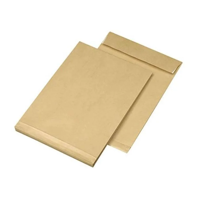 Pochette Kraft à soufflet de 20 mm - 250 x 353 mm - Marron MAIL MEDIA Lot de 100