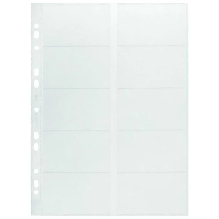 Recharge pour classeur à anneaux pour 200 cartes de Visite DURABLE Visifix