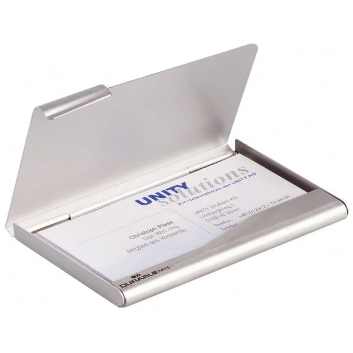 Étui pour cartes de Visite - Aluminium DURABLE Business Card Box