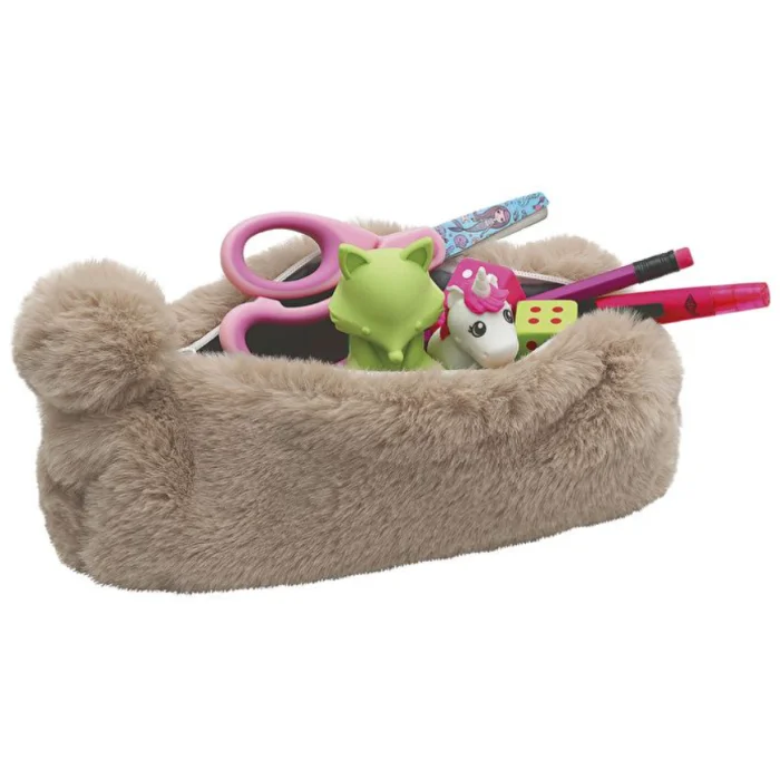 Trousse pour stylos en peluche - Marron WEDO Fluffy