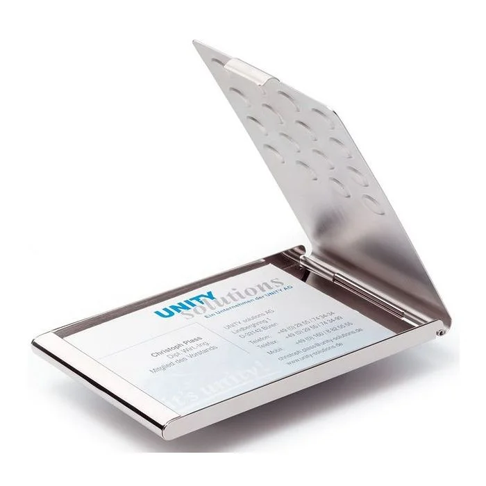 Étui pour cartes de Visite - Métal DURABLE Business Card Box Chrome