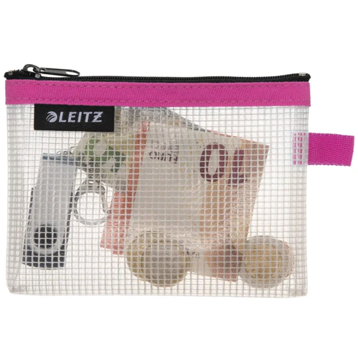 Pochette imperméable - Taille S - Transparent / Rose LEITZ WOW Traveller