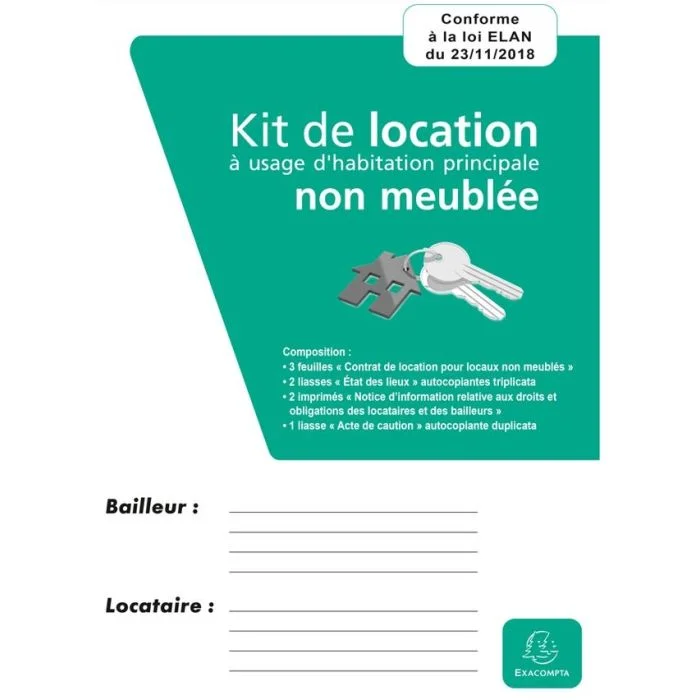 Dossier Contrat Location non meublée EXACOMPTA