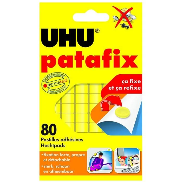 Pastilles adhésives - Patafix jaune UHU