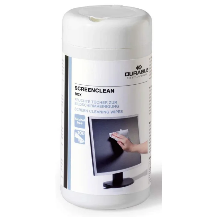 Lingettes pour écran - Screenclean box DURABLE Lot de 100