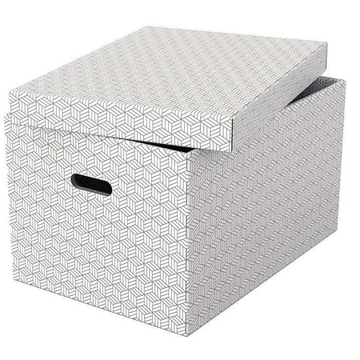 Boite de rangement - 355 x 510 x 305 mm - Blanc ESSELTE Home L Lot de 3