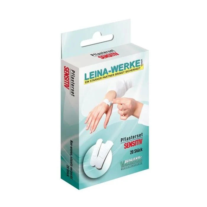 Pansements imperméables - 2 tailles LEINA Sensitiv Lot de 20