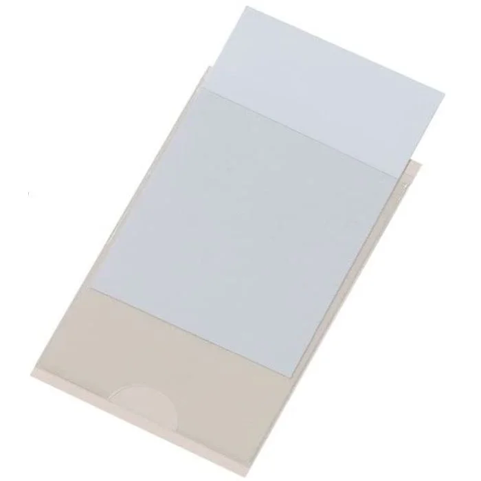 Pochettes adhésives pour cartes - 90 x 57 mm DURABLE Pocketfix Lot de 100