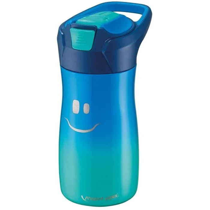 Gourde avec paille intégrée - 0,43 L - Bleu MAPED Kids Concept
