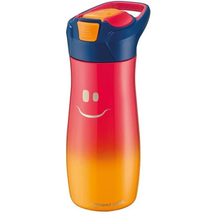 Gourde avec paille intégrée - 0,58 L - Rose MAPED Kids Concept