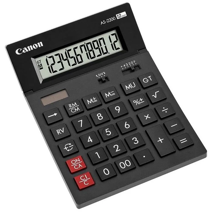 Calculatrice de bureau solaire - 12 chiffres CANON
