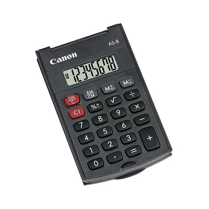 Calculatrice de poche - 8 chiffres CANON AS-8