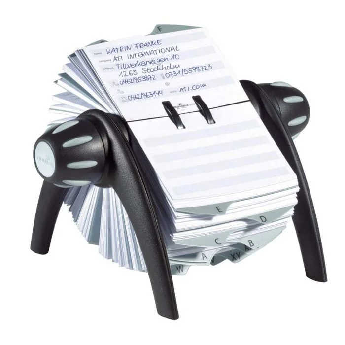 Fichier rotatif Répertoire Gris/Noir DURABLE TELINDEX Flip