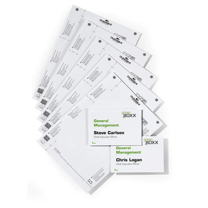 Etiquettes pour Plaque de porte - 149 x 105,5 mm DURABLE Lot de 20