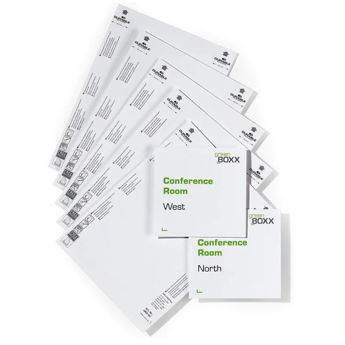 Etiquettes pour Plaque de porte - 149 x 148,5 mm DURABLE Lot de 20