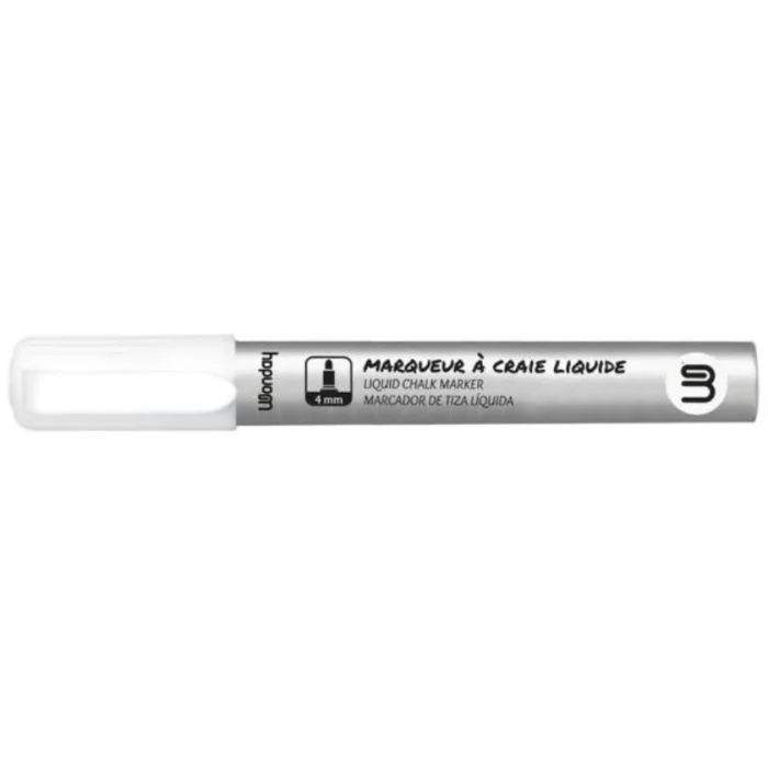 Marqueur à craie liquide - 4 mm - Blanc WONDAY