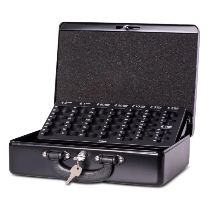 Caisse à Monnaie avec Monnayeur amovible - Noir MAUL