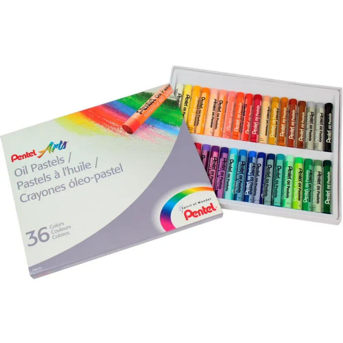 Lot de 36 Craies pastelles d'huile PENTEL PHN4