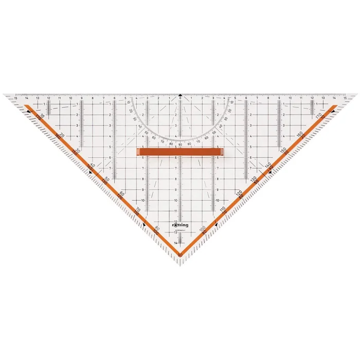 Equerre de géométrie Centro - poignée amovible ROTRING