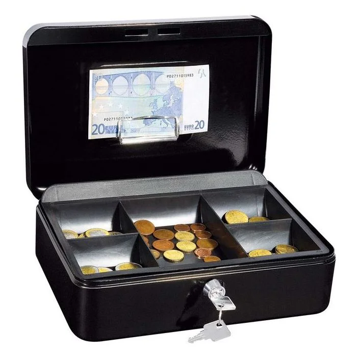 Caissette à Monnaie avec clip - 250 x 180 mm - Noir WEDO