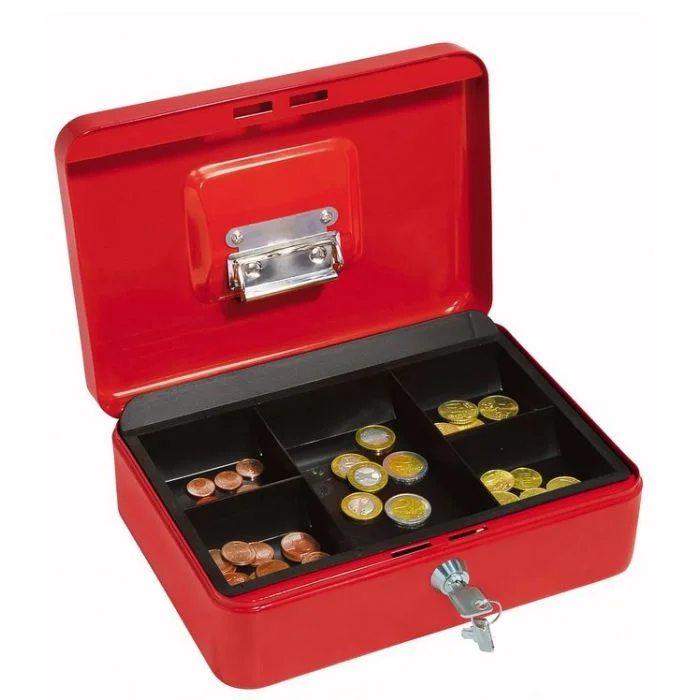 Caissette à Monnaie avec clip - Rouge - 250 x 180 mm WEDO