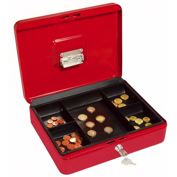 Caissette à Monnaie Rouge - 300 x 240 mm WEDO Grand modèle