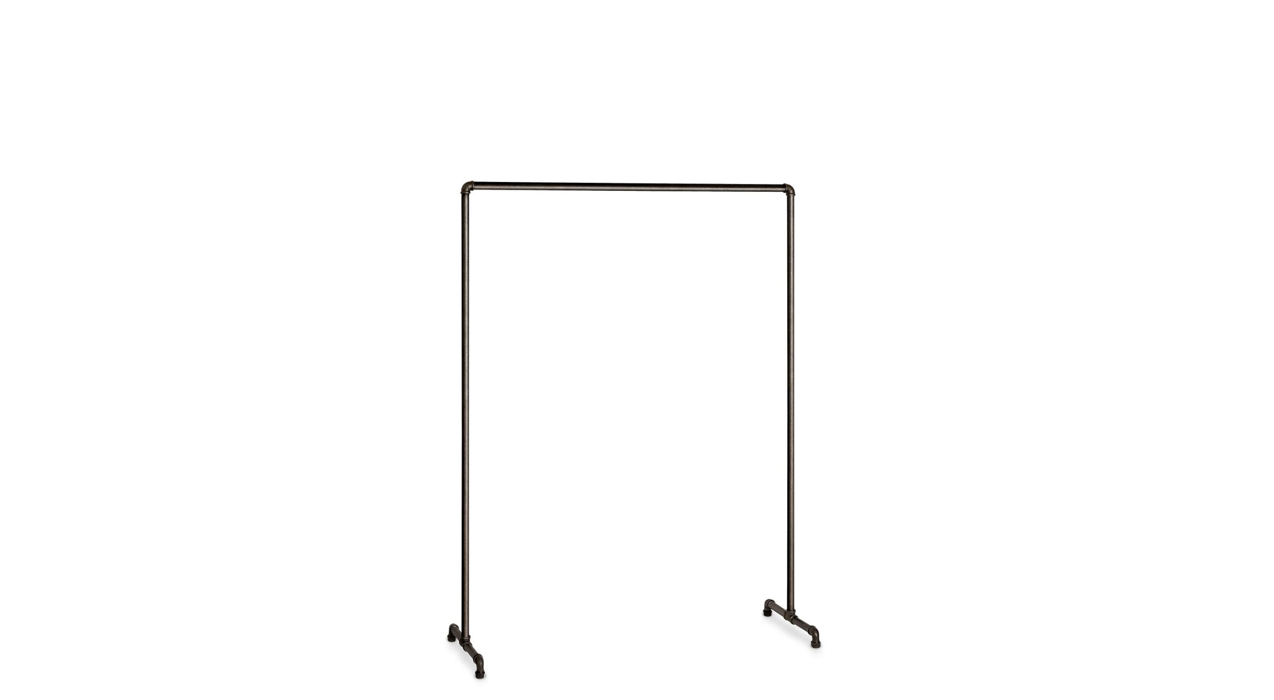 PIPE S-100 Portant à vêtement | Hauteur: 160 cm | noir