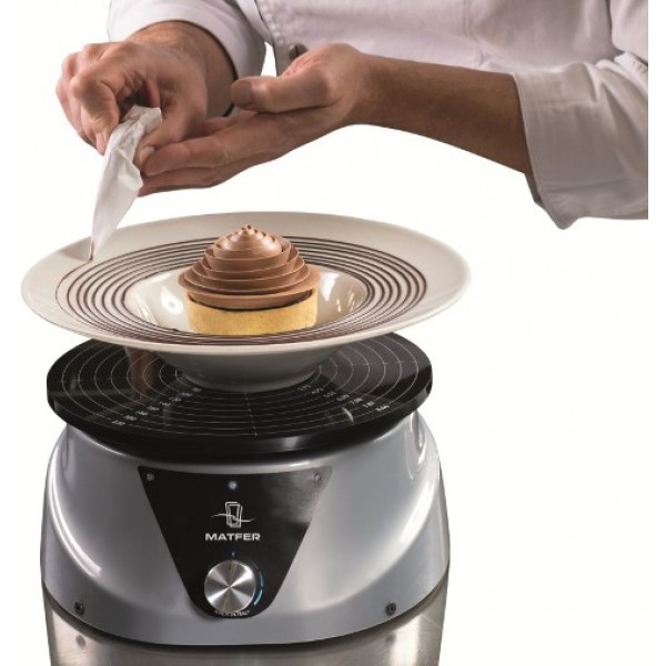 Plateau tournant électrique Ø 24 cm Matfer, vitesse réglable