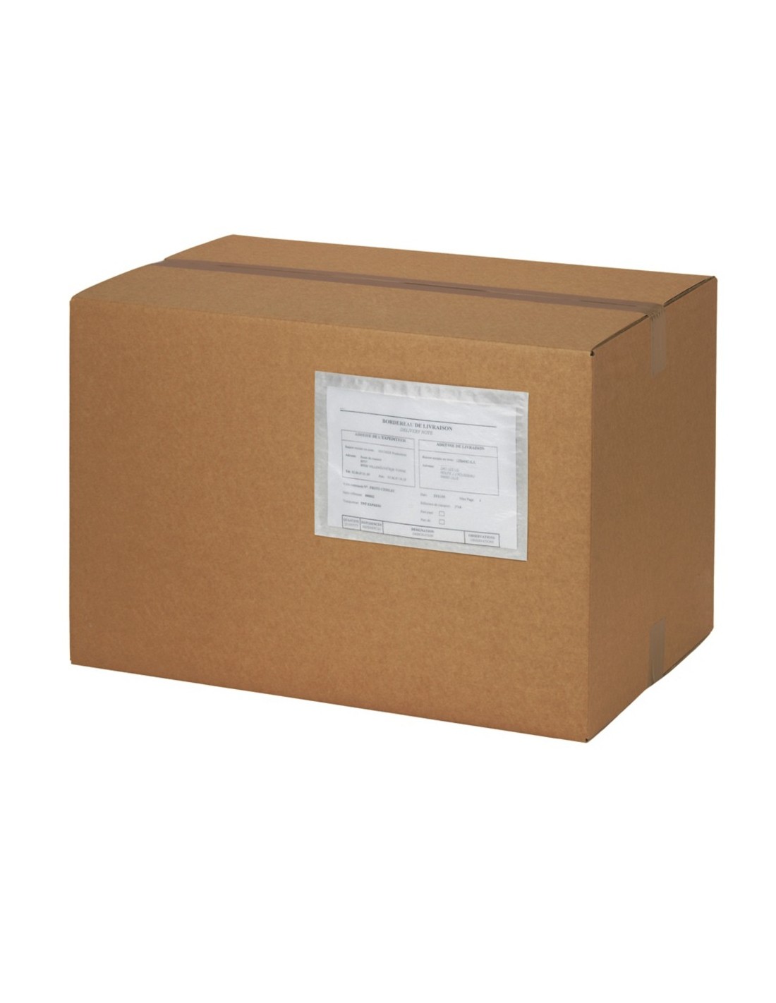 Pochette porte-documents en papier transparente