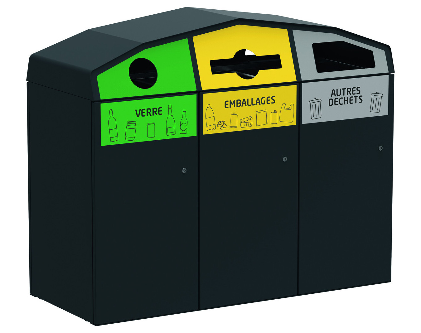 Point de tri 3 bacs Trirok