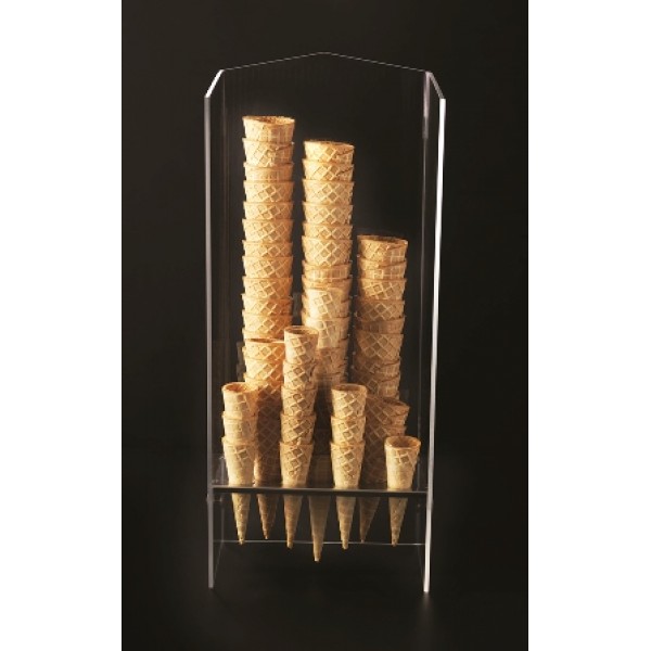 Porte cornets à glace plexiglas, 18 trous