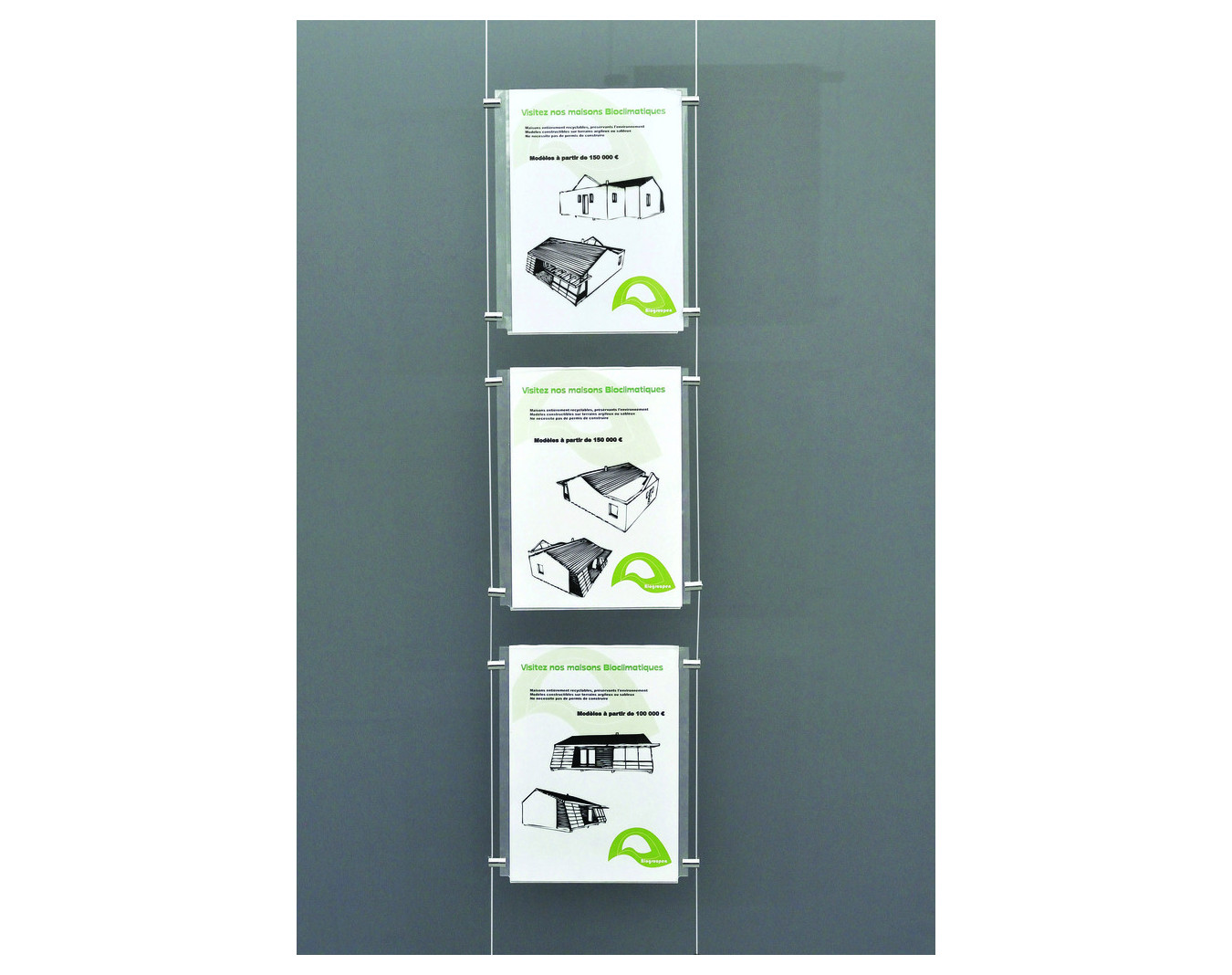 Porte-visuel pour système d'affichage par câble