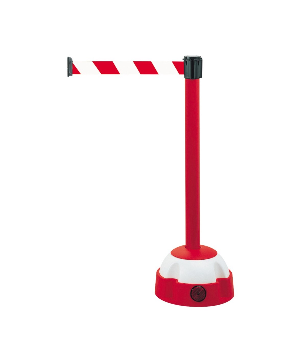 Poteau à sangle étirable