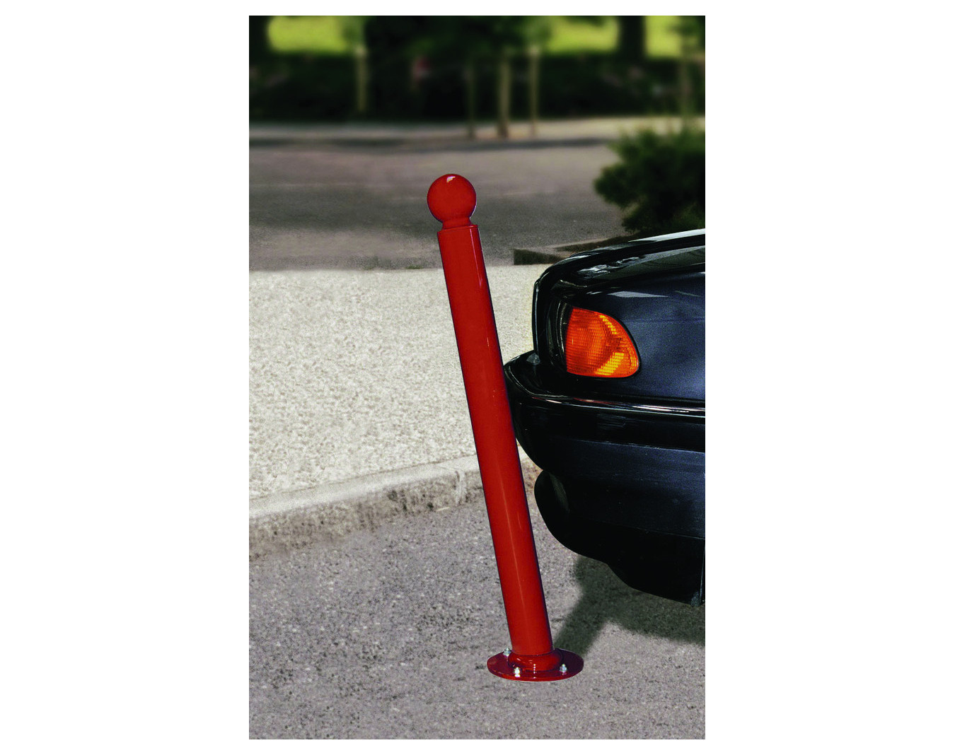 Poteau acier Amortichoc