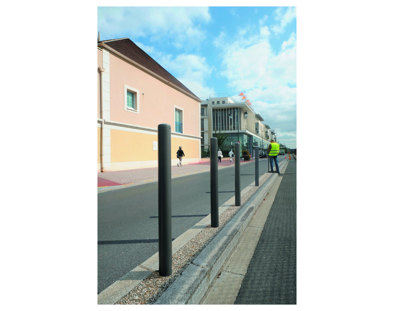 Poteau de voirie acier Carrefour