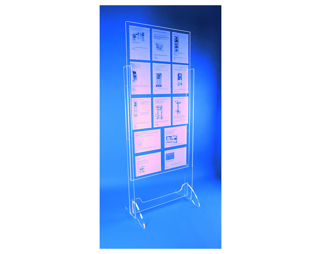 Présentoir sur pieds Design Plexi