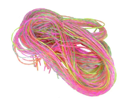 Scoubidou transparent fil fluo sachet de 50