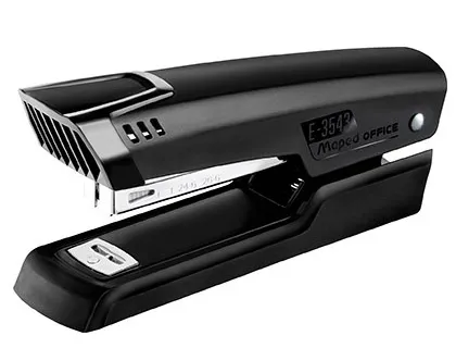Agrafeuse maped essentials métal e3543 68x39x197mm half strip 25 feuilles agrafes 24/6 et 26/6 coloris noir