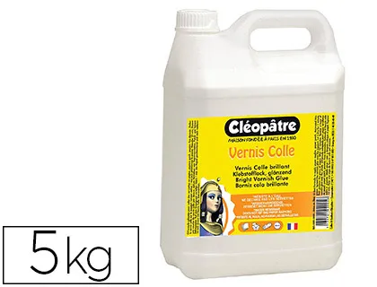 Vernis colle cléopâtre décorateur résiste à l'eau et rayures finition brillante 5l