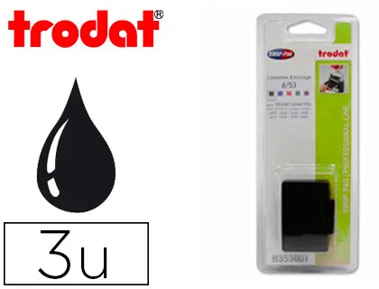 Recharge tampon trodat 5203/ 5253/5440 noir 3 unités