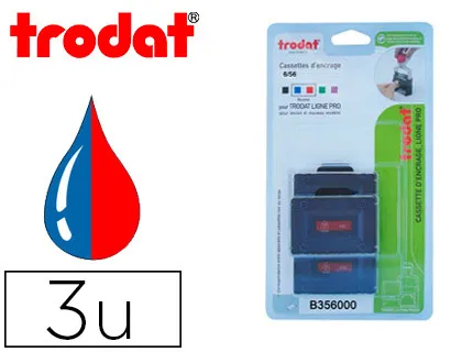 Recharge tampon trodat 5117/5204/5206/5460/5558/5465/5460l/ 55510 b/r 3u