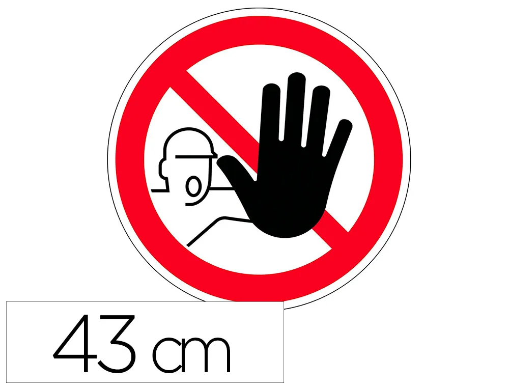 Pictogramme au sol entreee interdite durable adhesif entrepots centres distribution usines diametre