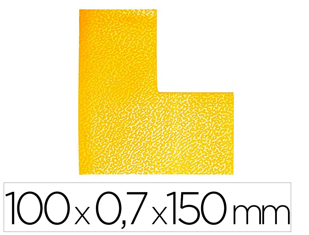 Marquage au sol durable identification zones de danger passage stockage forme l 100x0,7x150mm interieur lot