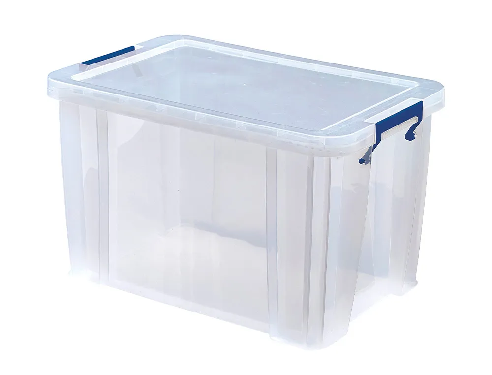 Boite rangement fellowes prostore polypropylene resistant recyclable empilable double base 26l