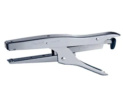 Pince à agrafer rapid maxi métal chromé 55x23x200mm 20f agrafes sp19 1/4 coloris chromé