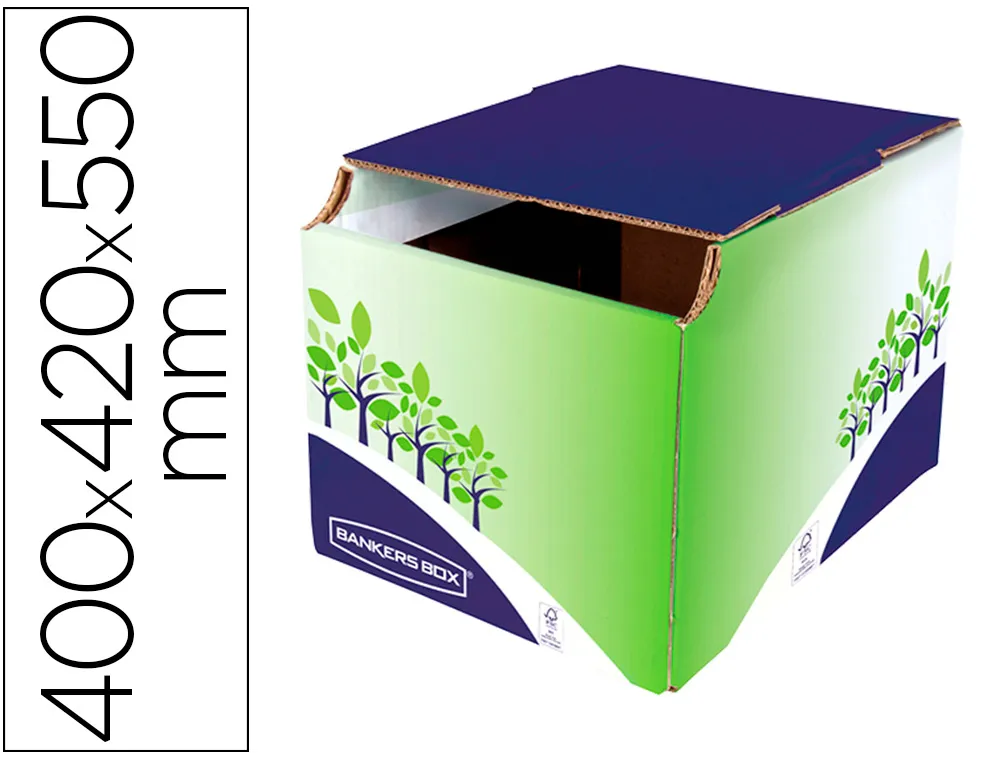 Collecteur fellowes bankers box carton 400x420x550mm