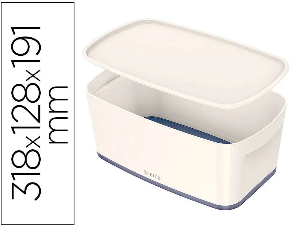 Bac rangement leitz mybox format A5 5l 318x128x3191mm blanc gris